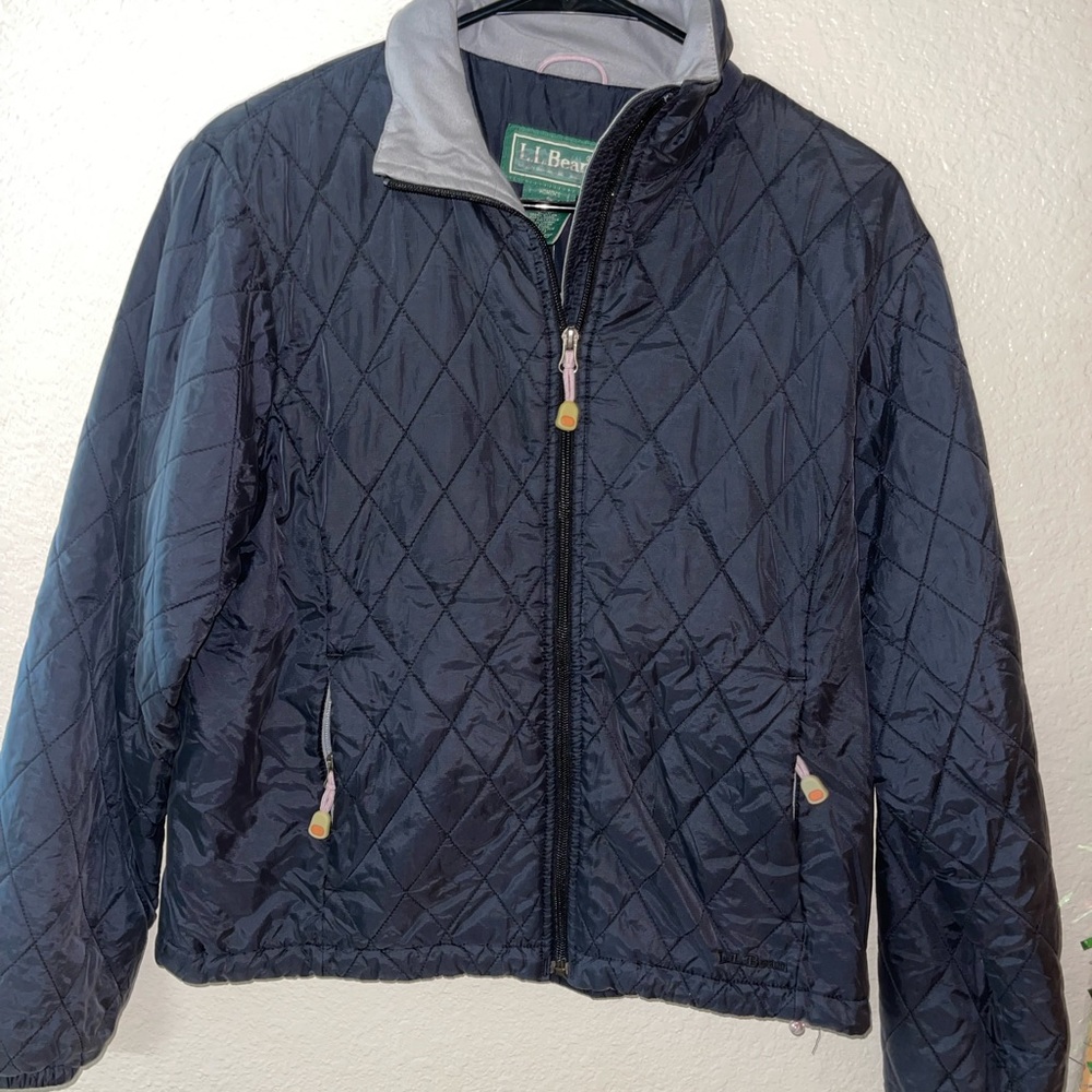 LL Bean Blue Gray Jacket Size Small